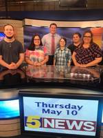 MHS Journalism Students Visit Channel 5 News